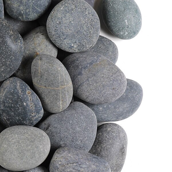 2" - 3" Unpolished Black Pebbles